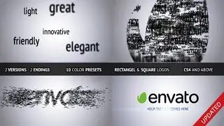 Flying Through Words Logo Reveal (After Effects Templates)