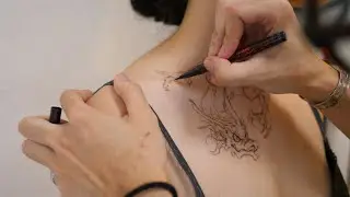 ASMR  Artist Paints On My Body