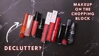 Lipsticks on the chopping block / Giving my makeup one last chance