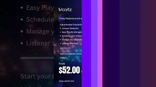 Azuracast server hosting starts just $52 monthly !! #short