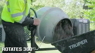 Klutch Portable Gas Cement Mixer  4.25 Cu. Ft. Drum