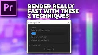 2 Minute:  How to Render In Premiere Pro