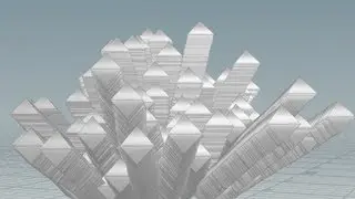 Houdini crystal point growth example
