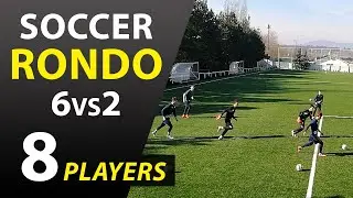 RONDO DRILL 6V2 | SOCCER RONDO FOR 8 PLAYERS #6