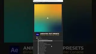 After Effects - Animated Text Presets - Blinking Cursor Typewriter 