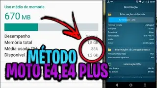 MÉTODO QUE EU USO NO MOTO E4, E4 PLUS(SEM LAG NO FREE FIRE)!!!