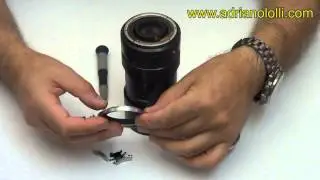 Adattatore custom per  Leica R apo telyt 180 3.4 a fotocamere Nikon
