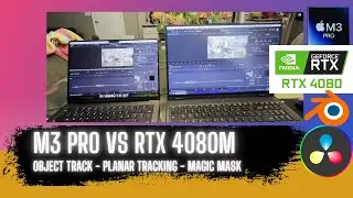 M3 Pro DaVinci Resolve Performance vs Final Cut   Object Tracking, Planar Tracking, Magic Mask   Rot