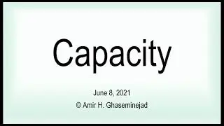Capacity