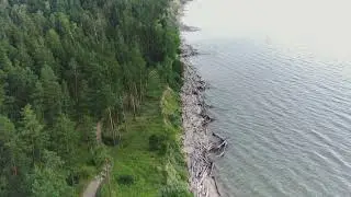 Обское море в районе Бердска, облет с дрона