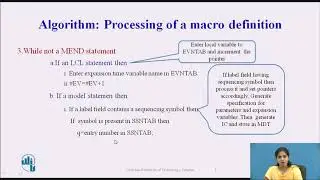 Design of Macro Preprocessor-basic functions of macro preprocessor