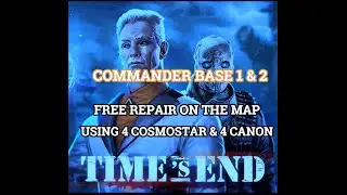 WAR COMMANDER - COMMANDER BASE 1 & 2 FREE REPAIR ON THE MAP USING COSMOSTAR & CANON