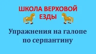 Упражнения на галопе по серпантину