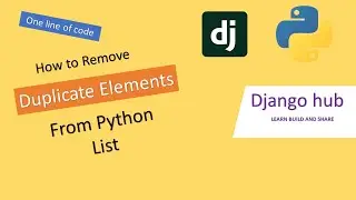 How to remove duplicate elements from the python list?