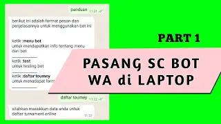 CARA PASANG SC BOT WHATSAPP DI LAPTOP part1