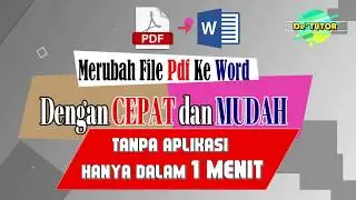 How to convert PDF to Word easily and quickly without an application.