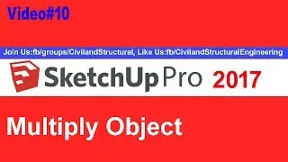 How to Use Multiply Command in Sketchup V #10