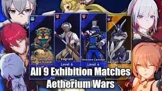 Voidranger: Trampler Hypercarry vs All 9 Exhibition Matches [HSR Aetherium Wars]