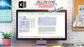 All-In-One Homeschool Planner and Grade Book for Elementary Through High  School with Credits Excel