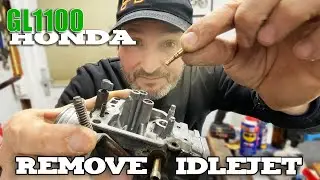 How to remove the idlejet / slowjet for Honda GL1100