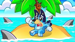 BLUEY IS STUCK ON A DESERT ISLAND! 😭🌴 1