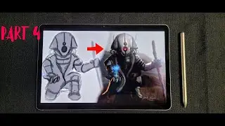 Part 4 How-to draw like this step by step. Samsung galaxy tab s7 infinite painter app part