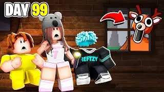 We SURVIVED 100 Days in The Roblox FOREST..
