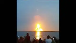 Antares rocket explodes at liftoff