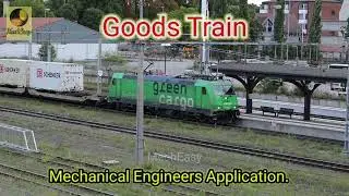 Good & Cargo Train #train #goodstrain #longtrain #longtrainrunning #heavyloaded