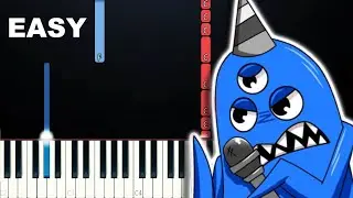 BANBAN vs NABNAB - BATALLA DE RAP - SIMBA (EASY Piano Tutorial)