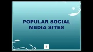 Popular Social Media Sites