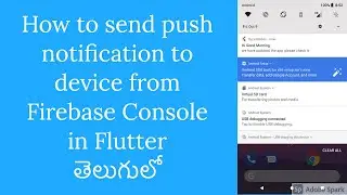 Flutter Firebase Messaging Push notifications || Firebase and Push Notifications in Flutter