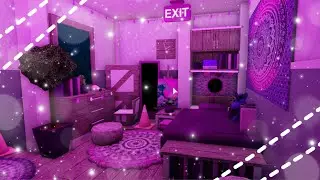 Purple Vaporwave Bedroom Speedbuild (Roblox-Bloxburg)
