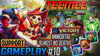 AOV | Arena of Valor | TeeMee Support Gameplay🚫💀Immortal almost no deaths | Build | Arcana | 2020
