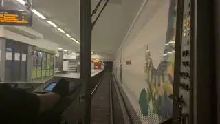 U-Bahn Berlin - Führerstandsmitfahrt auf der U6 von Afrikanische Straße bis Kurt-Schumacher-Platz