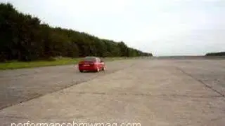 Red BMW E30 great start