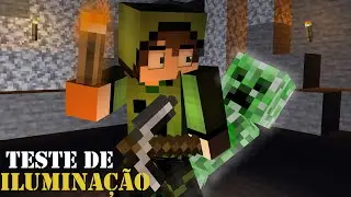 TESTE DE ILUMINAÇÃO || Animação de Minecraft || - GamePlay Crafter