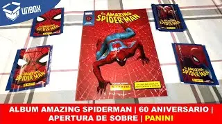 🔺🔹Álbum AMAZING SPIDERMAN 🕷️ | 60 ANIVERSARIO | Review Unboxing y apertura de SOBRE | Vale la pena ?