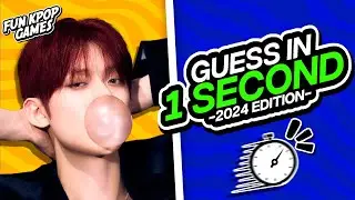 ✨GUESS THE KPOP SONG IN 1 SECOND [2024 EDITION] - FUN KPOP GAMES 2024