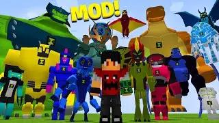 *NOVO* MOD DO BEN 10 NO MINECRAFT (aliens supremos e muito mais) ‹‹ P3DRU ››