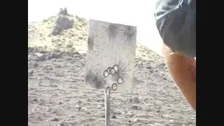Brown Bear 223 62 grain hollow point VS 1/4" steel