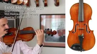 Ernst Heinrich Roth violin, 1952, Strad model, Germany / Cristian Fatu / at the Metzler Violin Shop