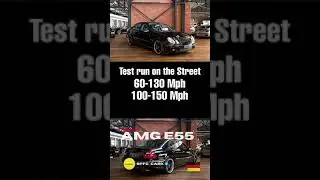 AMG E55 (w211) accelerating 300KM/H