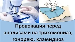 Провокация перед анализами на трихомонады, гонорею и хламидиоз