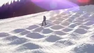 HARDEST SKI COURSE EVER - Fell down on my butt :]