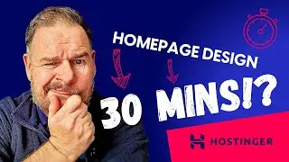 Hostinger Web Design Speedrun: 30 Minute Website Builder Challenge