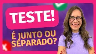 ❌ TESTE DE PORTUGUÊS! ❌ É JUNTO OU SEPARADO? ❌