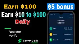 Earn $10 to $100 Daily From Stormgain | 5 USD Bonus | Earning Coinvid