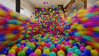 1 MILLION Balls in House. Blender Rigid Body Simulation. Cycles