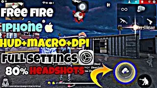 iPhone  Macro⚡️setting | Free Fire 🔥 Macro+setting | 80% headshots 🥵 | ID 100% safe | FF